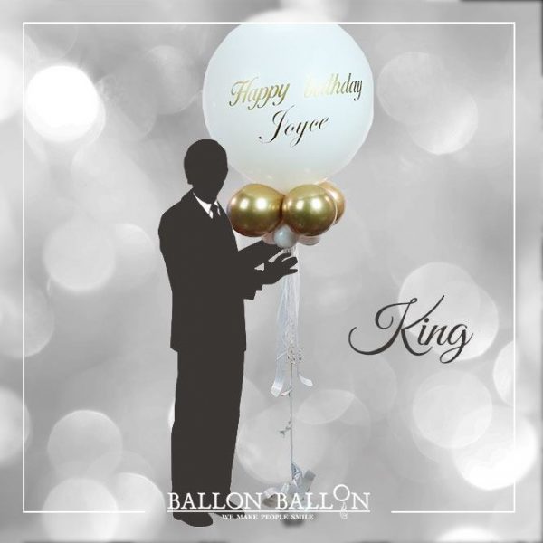 King Ballon happy birthday anniversaire
